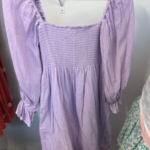 Lavender Smocked Dress
